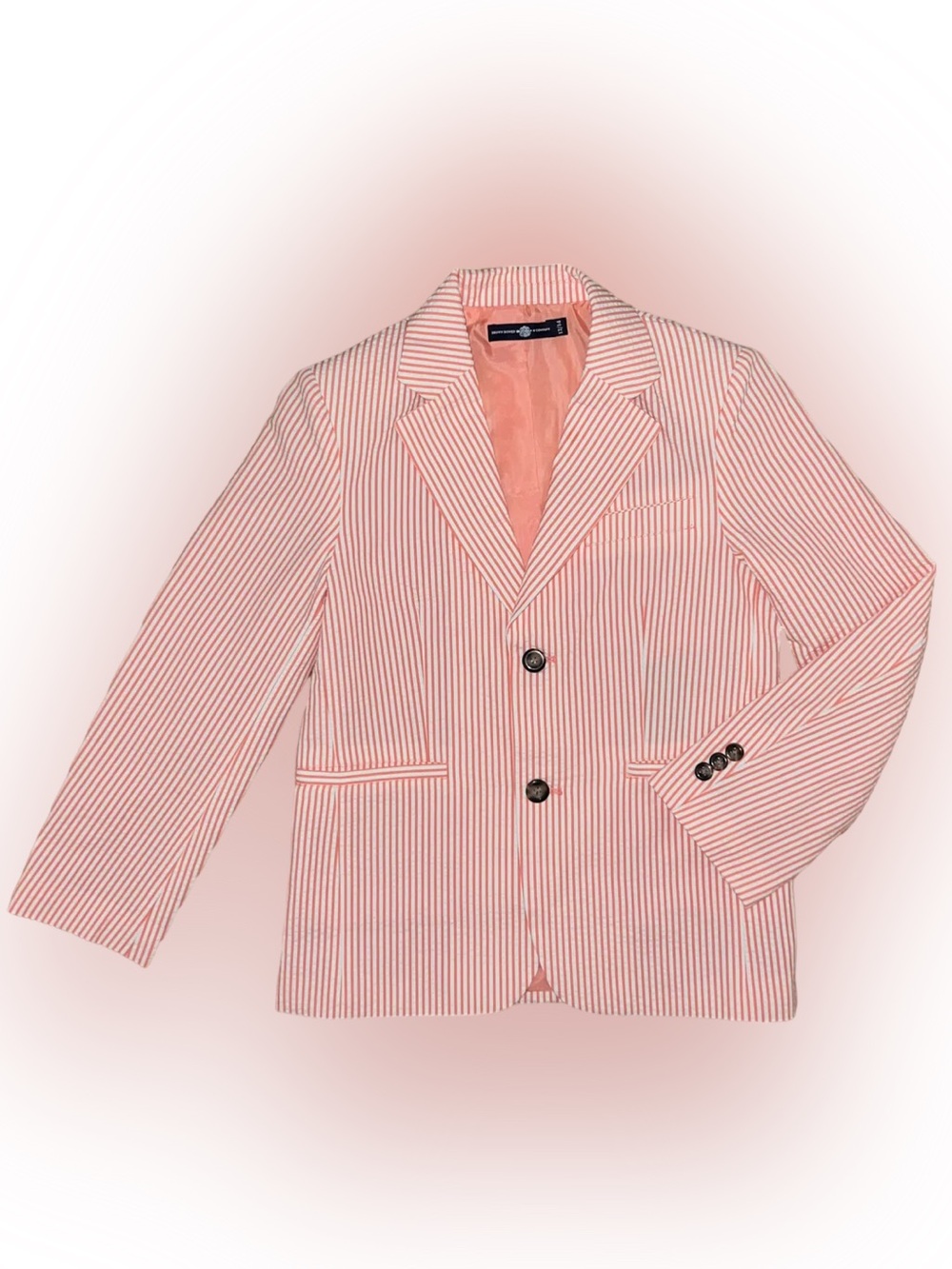 Brown Bowen & Co The Gentleman’s Jacket- Carolina Coral Seersucker
